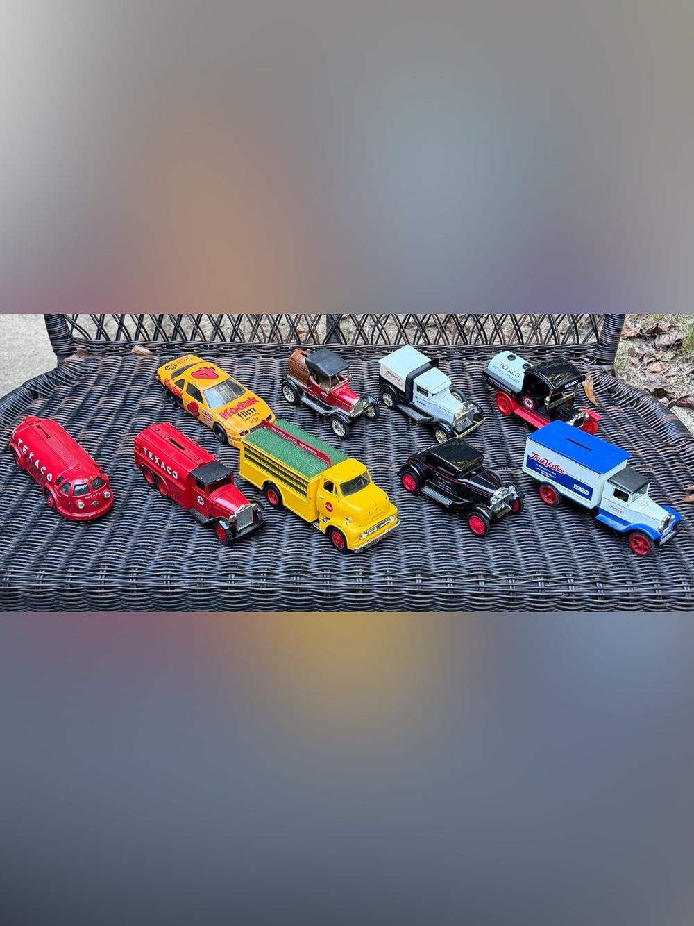 Vintage Cars Lot Of 9 ERTL Liberty Classics Racing Champ GearboxToy